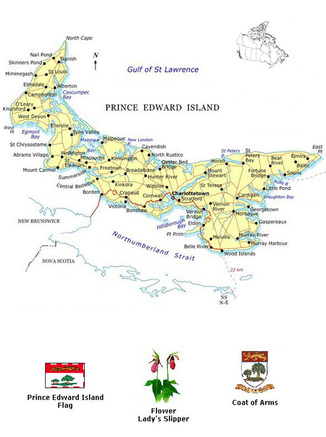 Prince Edward Island Map
